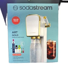 SodaStream Art Gold-Tone Accented Bubly Sparkling Water Maker Kit