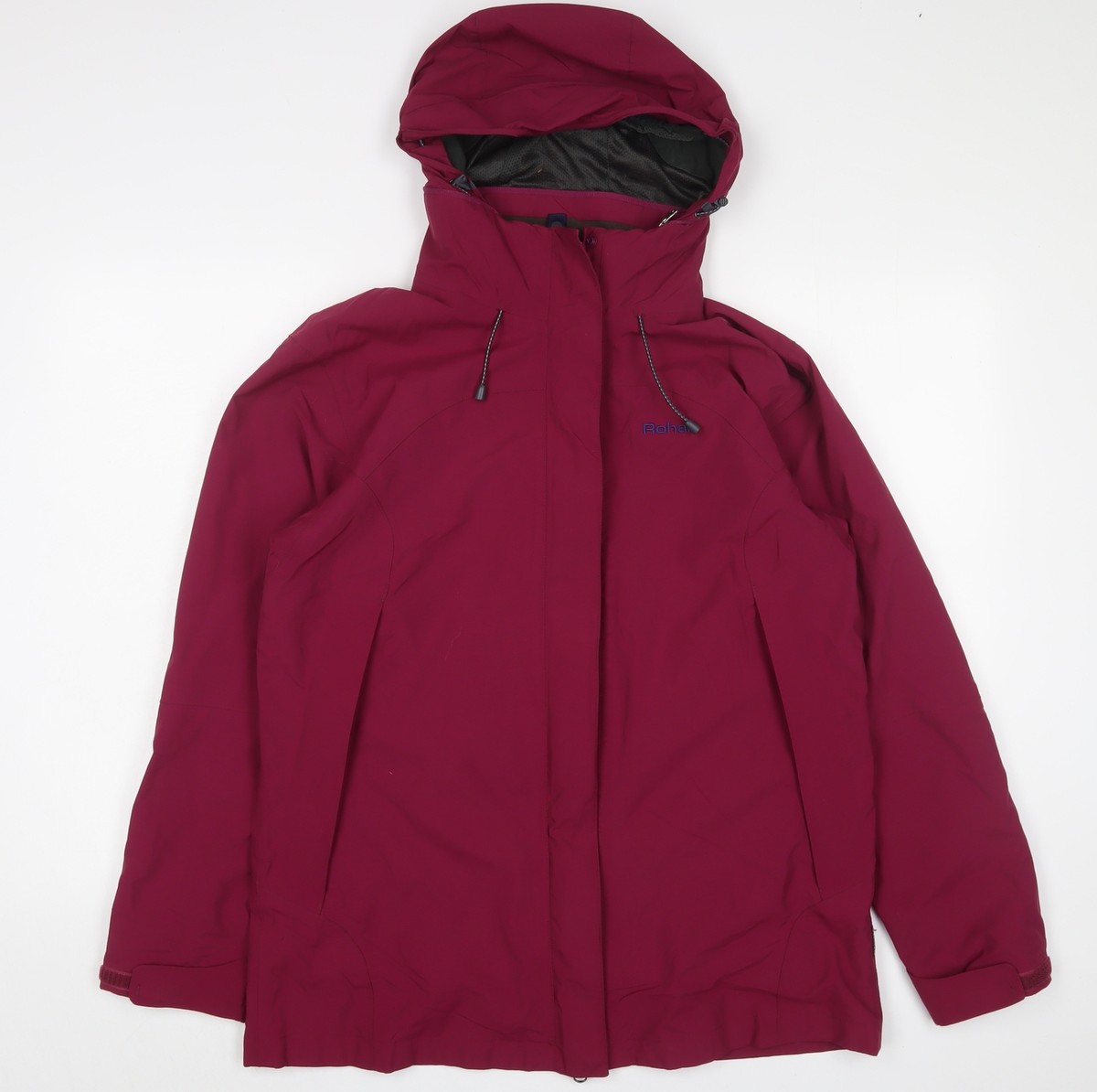 Rohan Womens Purple Jacket Size L Zip Logo