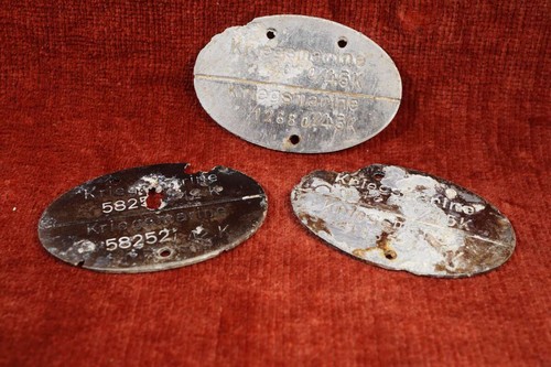 3x WH Erkennungsmarke WWII - Kriegsmarine - KM#4