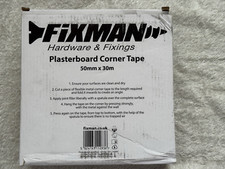 SILVERLINE 50MM X 30M PLASTERBOARD CORNER TAPE PLASTERING METAL STRIPS BEAD CORN