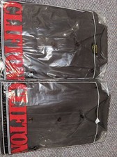 2 Clifton Dark BrownUniform Super Shirts 14 1/2 S/S Police Fireman Zipper