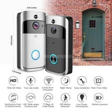 Wireless WiFi Video Doorbell Smart Phone Door Ring Intercom Security Camera Bell