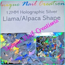 Llama/Alpaca Shape Glitter~Solvent Resistant~Nail Art•Face•Festival•USA⭐