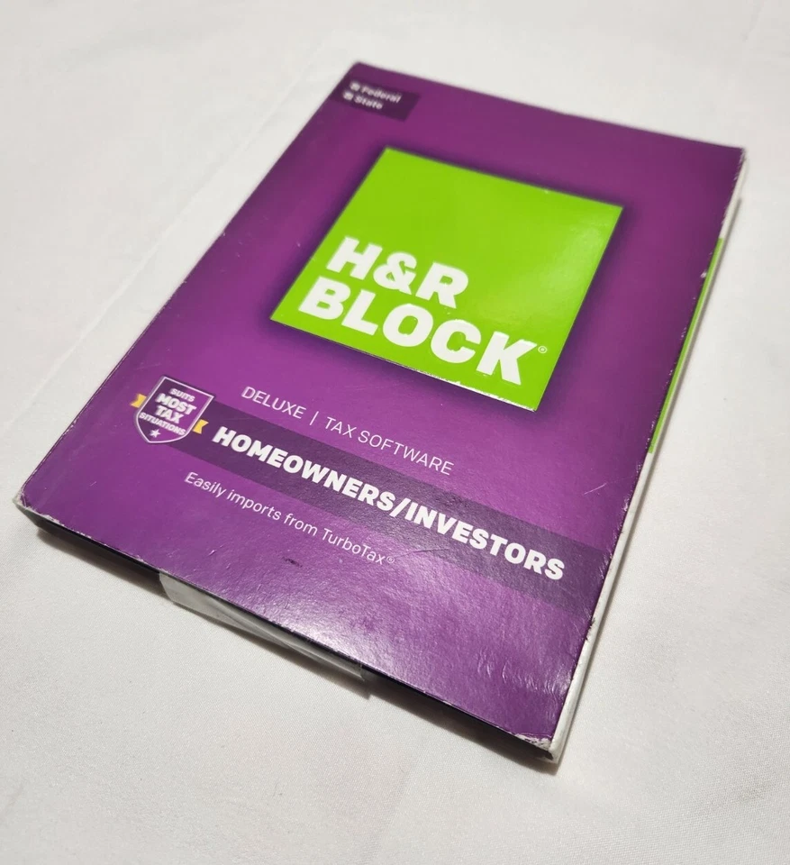 2016 H&R Block Deluxe Homeowners/Investors Federal and State Brand NEW Sealed! - Image 2 of 4
