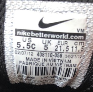 infant grey nike trainers