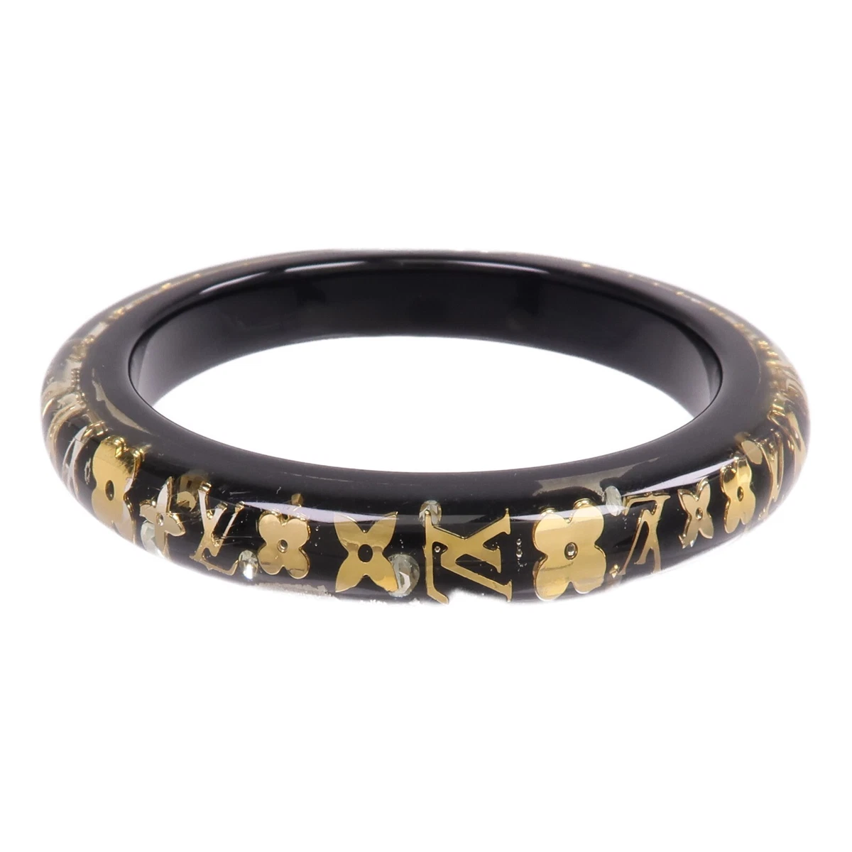 LOUIS VUITTON ブラスレ アンクルージョン NOIR Louis Vuitton Black Bangle Fashion Bracelets for sale | eBay