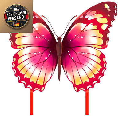 Butterfly Kite 40x30 Zoll 210T Nylon Farbenfest