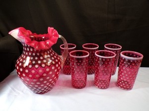 Cranberry Opalescent Fenton | eBay