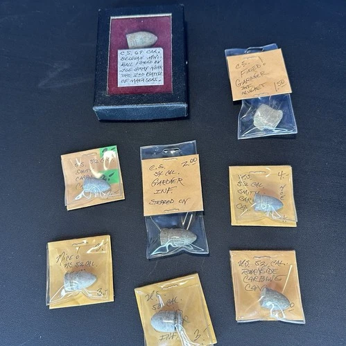 Civil War bullets, dug items, 2nd Battle of Manassas, Virginia