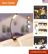 Portable 9 LED Book Light with 3 Color Temperatures - Ideal for Reading at Night