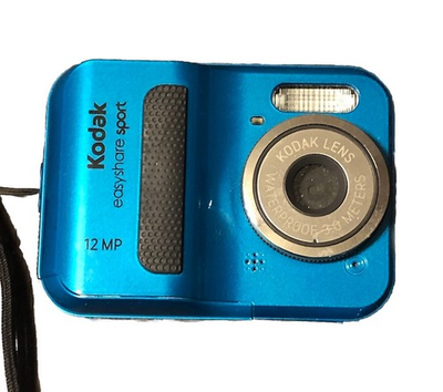 #ad Kodak EasyShare Sport C123 12.0MP Digital Camera Blue Parts Only $7.99
