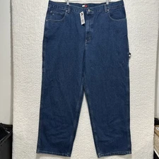 Vintage Tommy Hilfiger Carpenter Loose Fit Low Waist Wide Leg Jeans Size 44x32