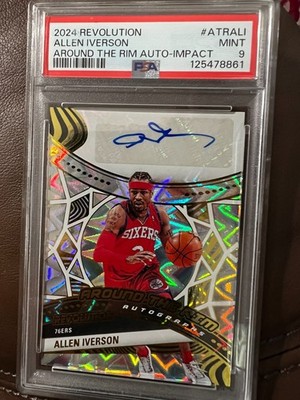 2024 Panini Revolution Around the Rim Autographs Allen Iverson #ATRALI 24/49