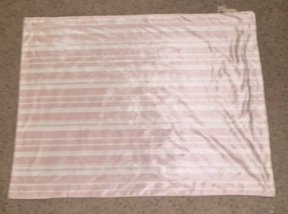 BABY BLANKET SHABBY CHIC BY RACHEL ASHWELL PINK & BLUE FLORAL MINKY 30”x40” - Image 3 of 4