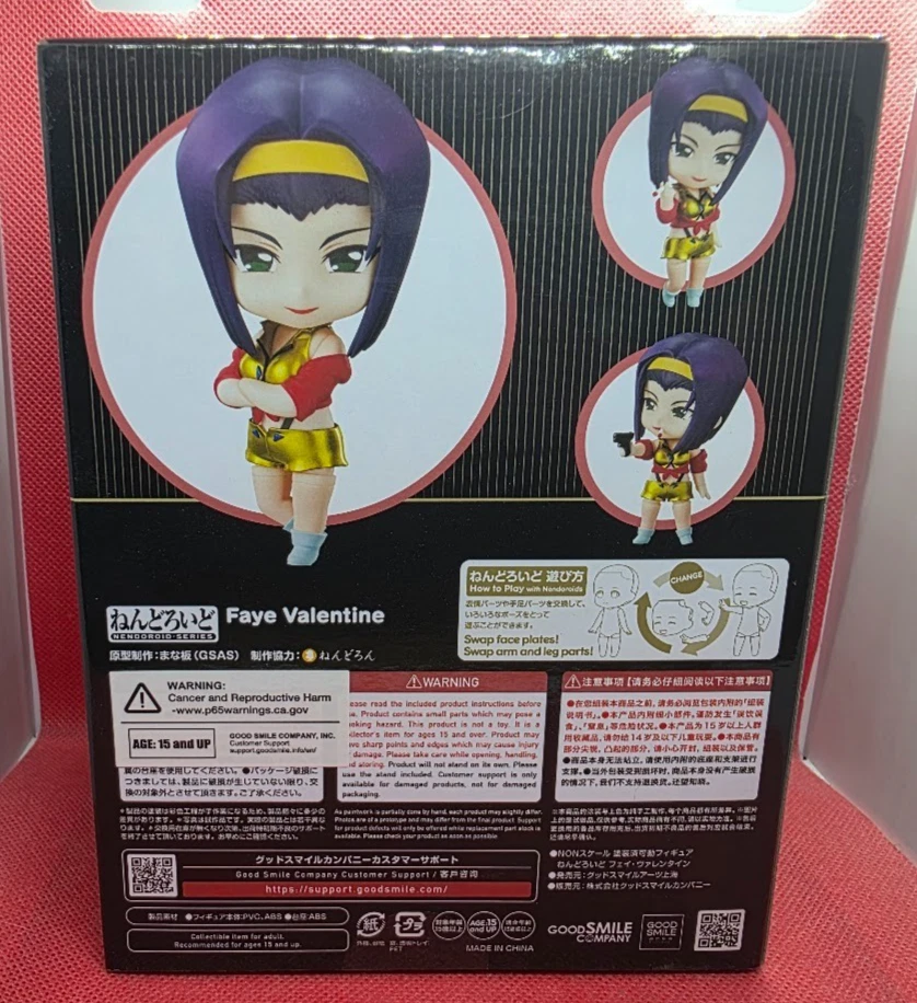 Boneco de ação Cowboy Bebop Faye Valentine Nendoroid. Novo na caixa. - Imagem 2 de 2