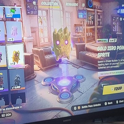 Fortnite Gold Zero Point Sprite Special Lvl 2 In-Game Item/Perk