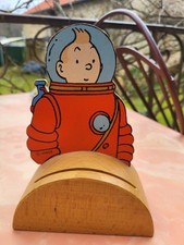 TIRELIRE TINTIN cosmonaute VILAC 1991 - Hergé (sans clé)