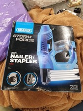 DRAPER NAILER & STAPLER ELECTRIC UPHOLSTERY TACKER TOOL 32MM WARRANTY 230V 83659