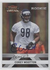 2010 Panini Threads Rookie Silver Signatures 261/499 Corey Wootton #217 Auto 0v1