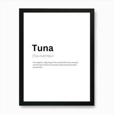 Quadro Stampa artistica significato definizione tonno con cornice wall art poster stampa su tela