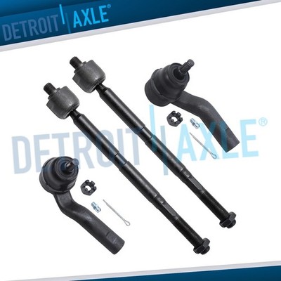 Front Inner Outer Tie Rods for 2014-2018 Ford C-Max Escape Transit Connect Focus
