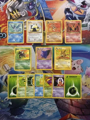 Vintage Pokemon Card Lot WOTC Cards Articuno Gengar Snorlax