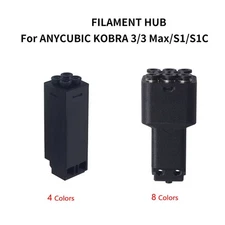 4 /8 Colors Filament Hub For Anycubic Kobra 3/Max/S1/S1C 8-in-1 Out Component