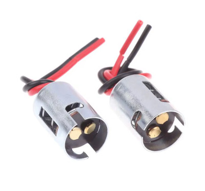 2x 382 BA15D P21W 1157 BIRNENHALTER FASSUNG STECKER BREMSE HECK BLINKER SEITE