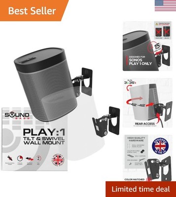 Elegant Wall Mount for Sonos Play:1 Speakers - Adjustable Tilt & Swivel Design