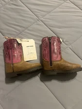 Boot Barn Toddler Cowgirl Shyanne Youth Top Western Boots Round Toe Brown Pink