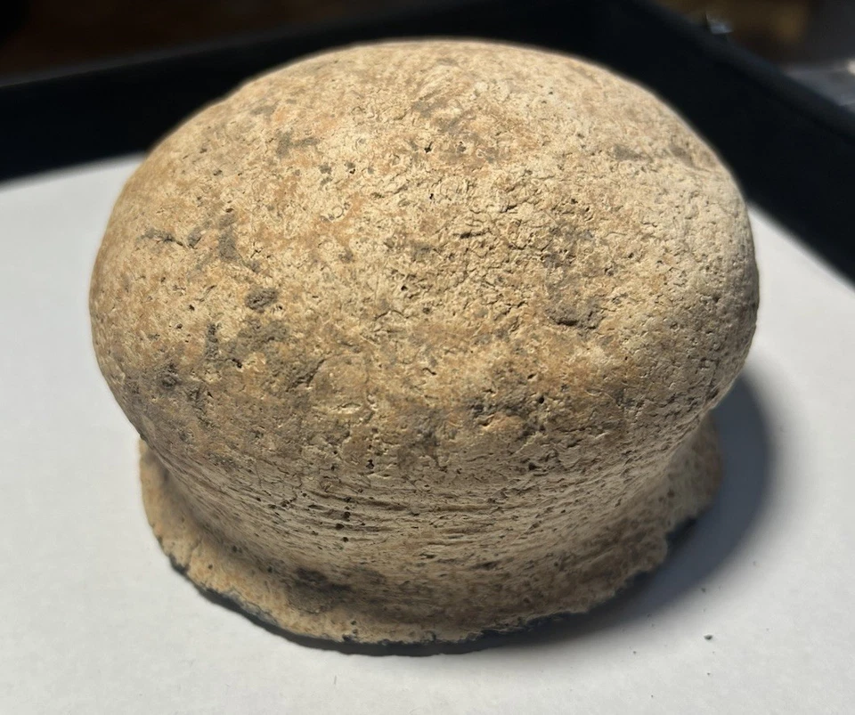 Antigua taza de cerámica cananea de la Edad de Bronce / cuenco mezclador (2000-1200 aC) Foto 3 de 4