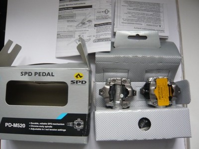 Shimano PD-M520 MTB Pedal silber neu