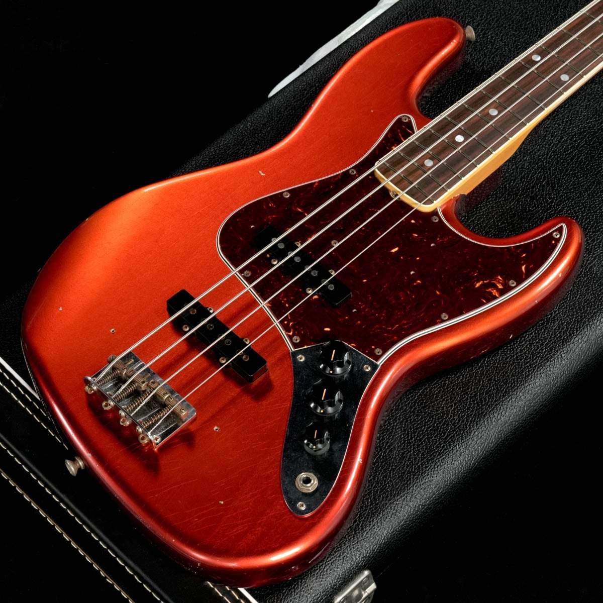 Fender Custom Shop 1966 Jazz Bass Candy Apple Red Journeyman Relic 2016