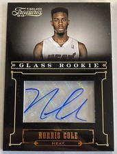 2012-2013 Panini Timeless Treasures Norrisville Cole Auto Heat Nba Finals Champ