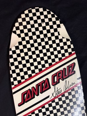 スケートボード Black Label Steve OlsonOlsonLtd.Checker SUPER RARE Steve Olson 2009 Santa Cruz Checkered Shaped Skateboard
