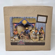Heartwood Creek Jim Shore Nativity Set – Handcrafted Folk Art – Original Box