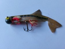 RARE ancien, 1 leurre souple caoutchouc années 1950. COLLECTOR...