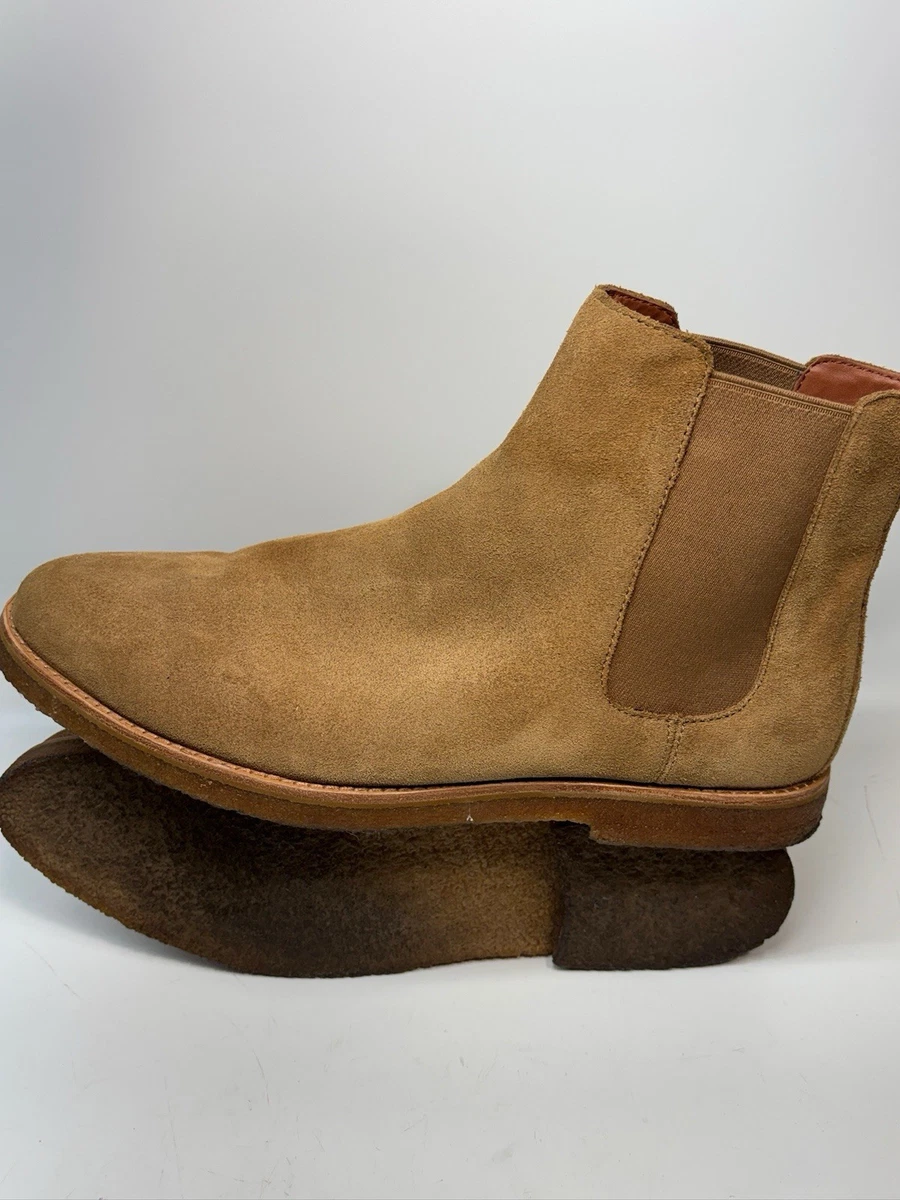 COACH Caiden Men\'s Sz 9 D Saddle Brown Leather Chelsea Boots Zipper CW697 NIB Coach Chelsea Boot for Men for sale | eBay main image 3