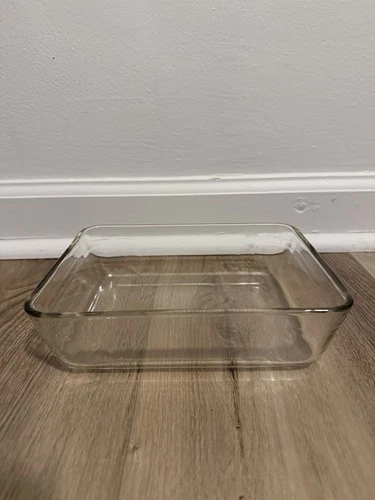 Pyrex Clear Glass Baking Dish #7211 Excellent Condition Made In USA Vintage