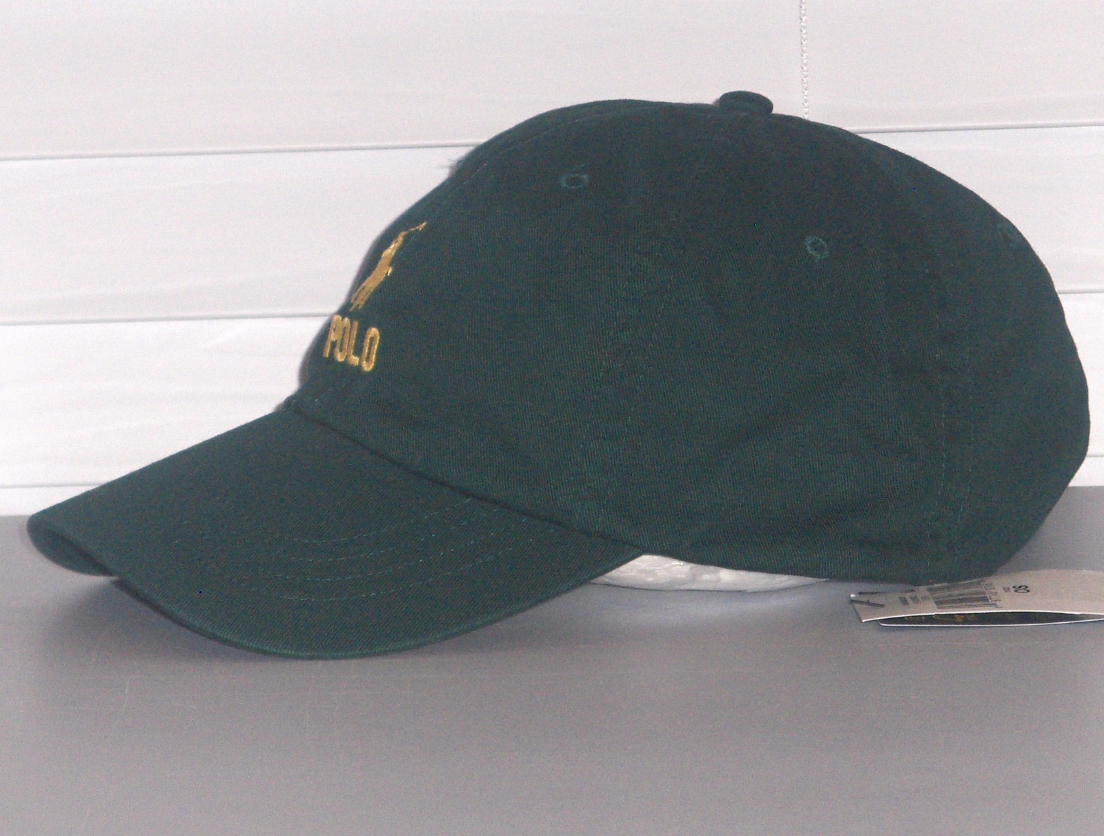 POLO RALPH LAUREN Cappello Berretto Baseball Uomo Cotone Chino Twill Pony VERDE FORESTA