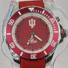 Indiana Hoosiers Mens Watch Kyboe Giant 48 MM Silicone Band 100M WR NCAA Sports 