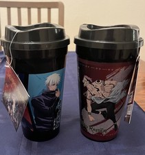 Jujutsu Kaisen X Round 1 Reusable Cup Set 20oz NEW with Tags Gojo Itadori Nobara