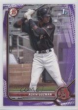 2022 Bowman Prospects Purple Pattern Border 165/199 Alvin Guzman #BP-18 0tf6