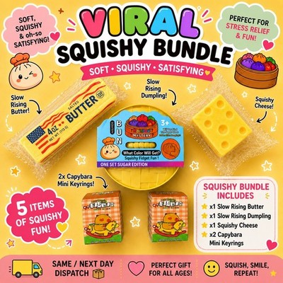 Squishy Viral Spielzeug Konvolut Stressabbau Spielzeug Knödel Käse Butter Squish