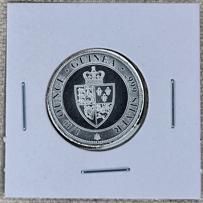 2020 St Helena 1/10 Oz Silver Spade Guinea .999 Fine Queen