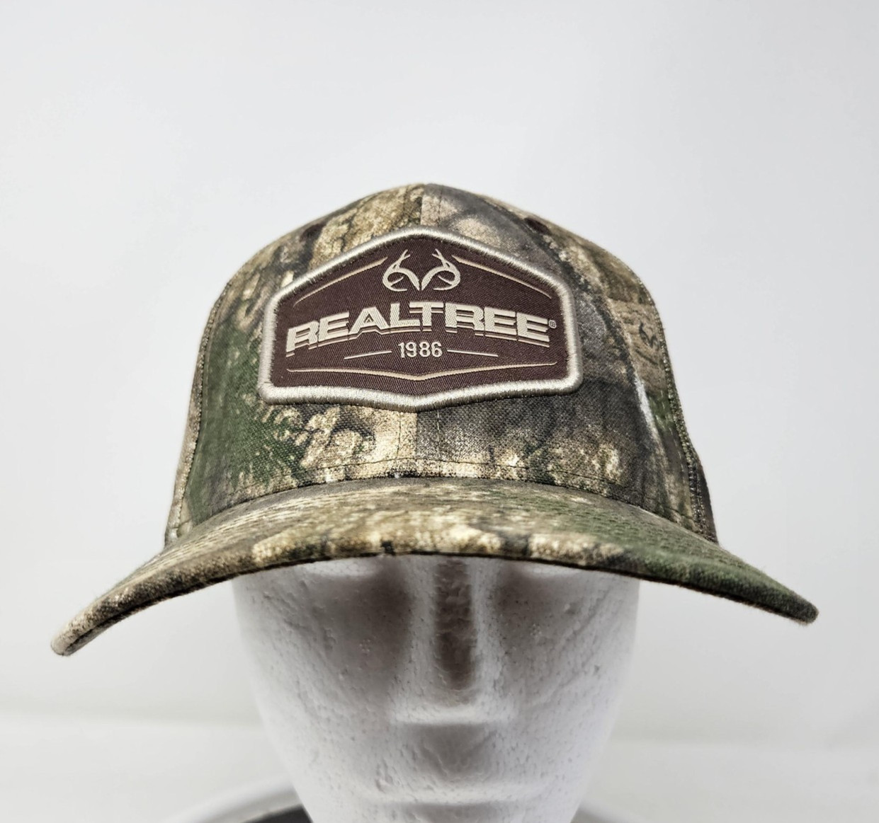 Realtree Hat Cap Snap Back One Size Camouflage Mesh Trucker Patch Mens Hunting