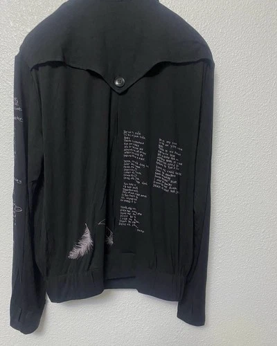 Number (N)ine Takahiro Miyashita Black Biker Jacket L  Zip/Button Pockets image 8