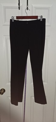 Boss Hugo Boss Women's Sz 10 Dress Pants Black Trousers Straight Leg Wool Blend