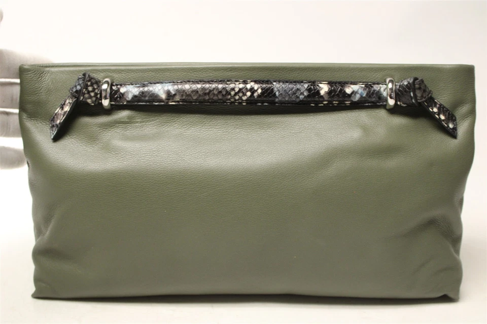 Banana Republic NEW Double Handle Clutch Flight Jacket $118 Womens Bag 229128A - Image 2 of 4