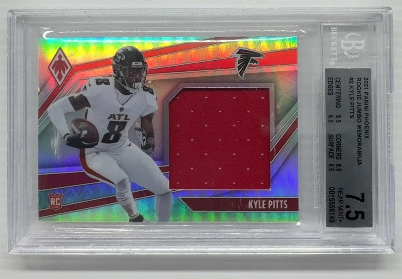 Kyle Pitts Panini Phoenix Rookie Jumbo Memorabilia #KPI Purple